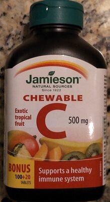 JAMIESON VITAMIN C 500MG CHEWABLE 120'S (P1)
