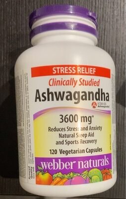 WEBBER NATURALS ASHWAGANDHA 120 CAPS (P1)