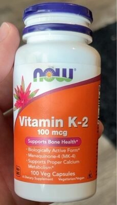 NOW VITAMIN K2 100MCG 100'S