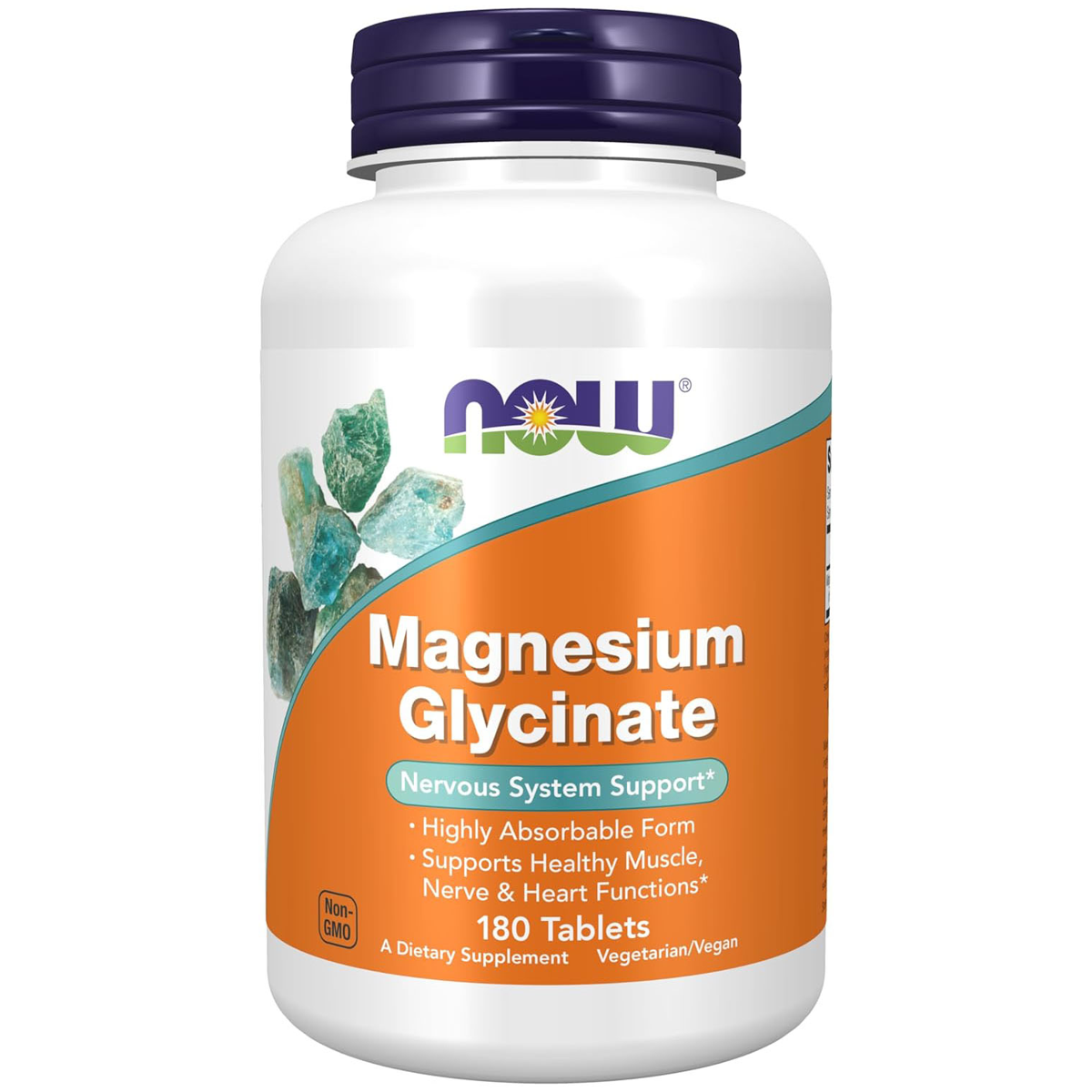 NOW MAGNESIUM GLYCINATE TABS 180s