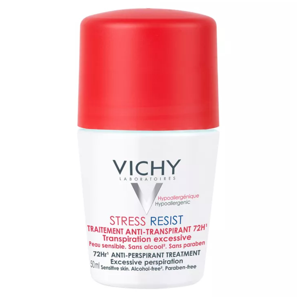VICHY STRESS RESIST DEO ROLL ON 50ML RED