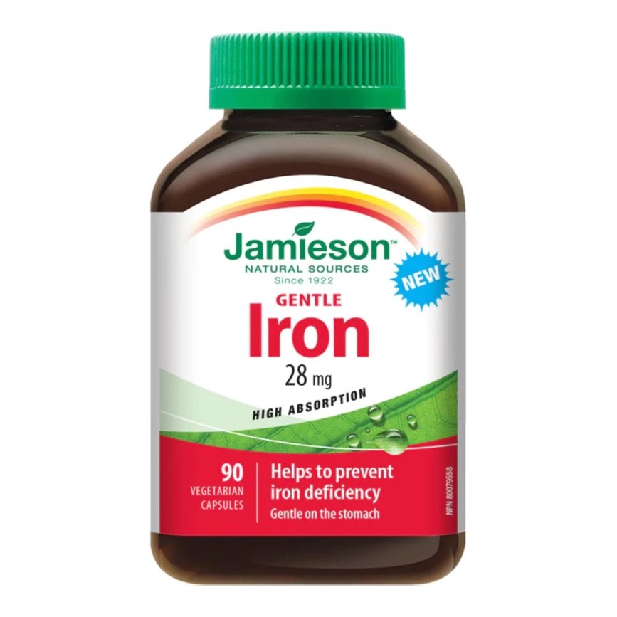 JAMIESON GENTLE IRON 28MG CAPS 90'S (P1)