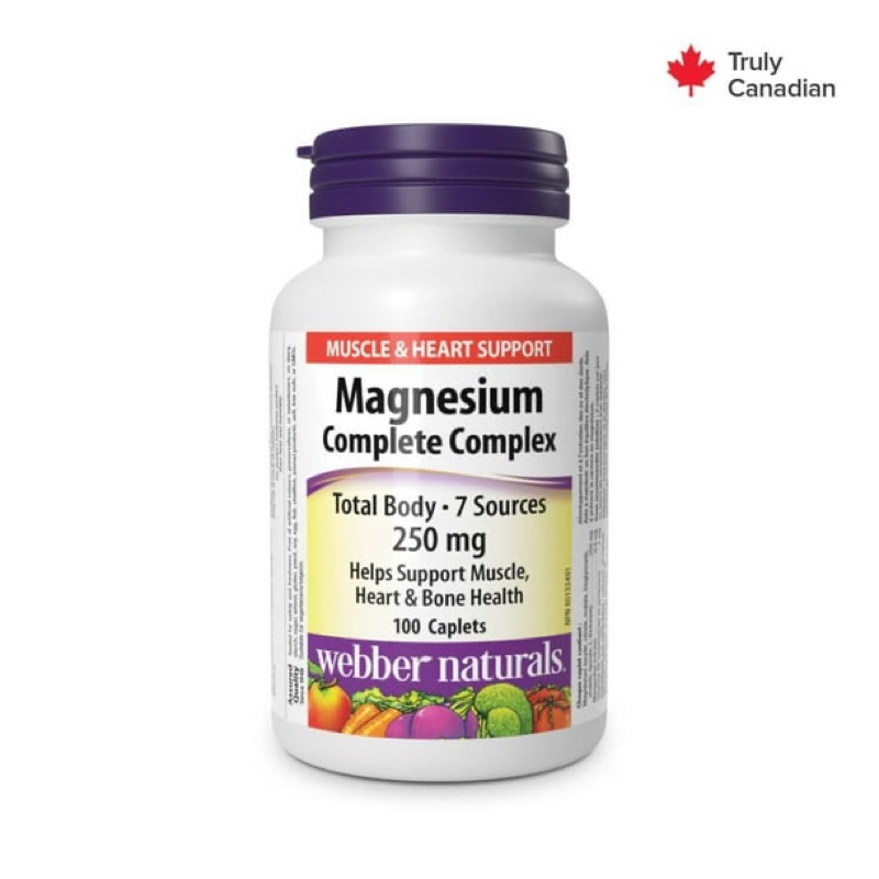 WEBBER NATURAL MAGNESIUM COMPLETE COMPLEX 250MG CAPS 100'S(P1)
