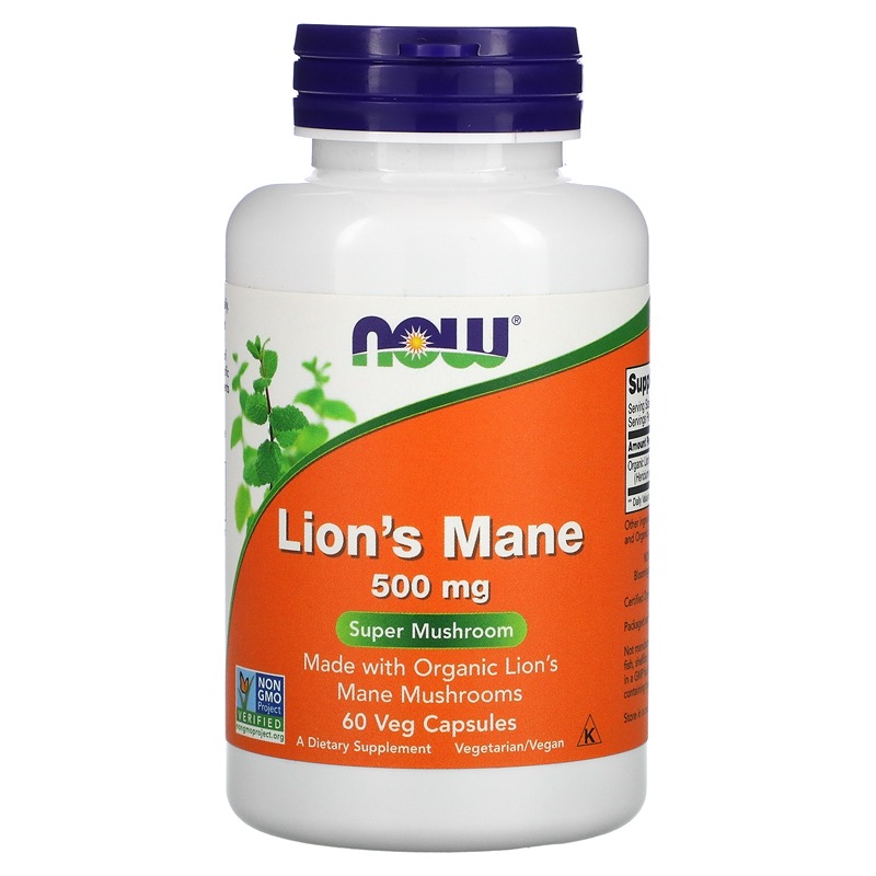 NOW LION'S MANE 500MG 60'S