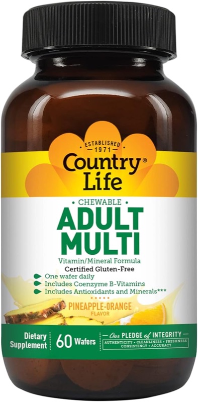 COUNTRY LIFE ADULT MULT VIT CHEWABLE FORMULA 60s(P1)