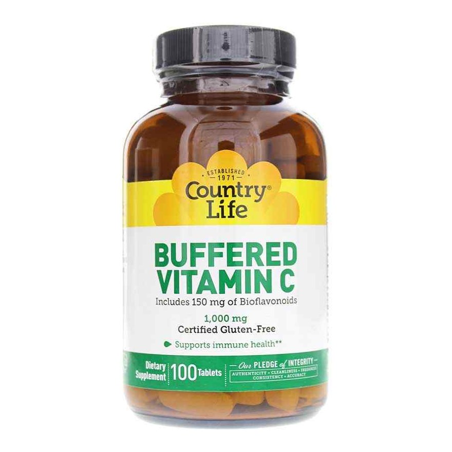 COUNTRY LIFE BUFFERED VIT C 1000MG 100s(p1)