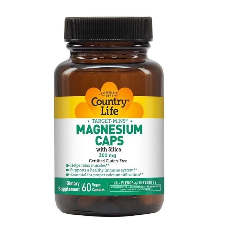 COUNTRY LIFE MAGNESIUM CAPS 300MG 60s(P1)