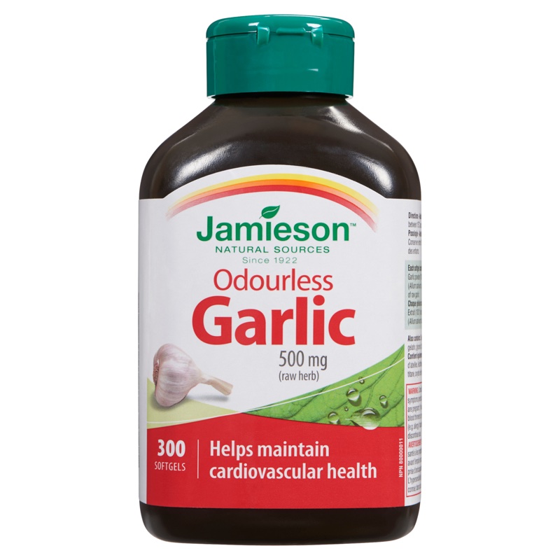 JAMIESON ODOURLESS GARLIC CAPS 300S