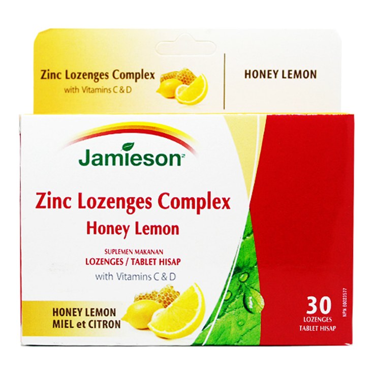 JAMIESON ZINC LOZENGES LEMON 30S