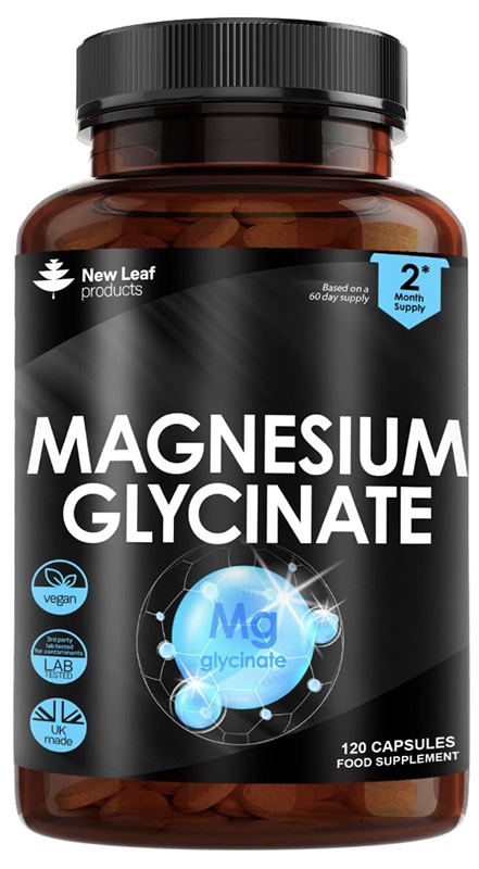 NEW LEAF MAGNESIUM GLYCINATE CAPS 120S 