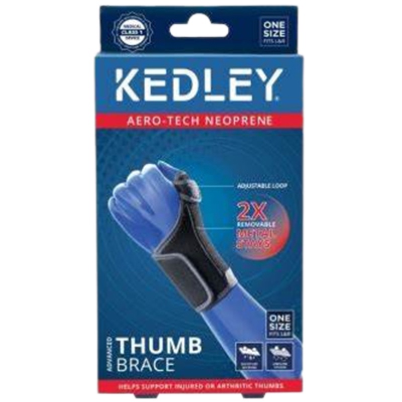 KEDLEY ADVANCED THUMB BRACE WITH STAYS UNIVERSAL