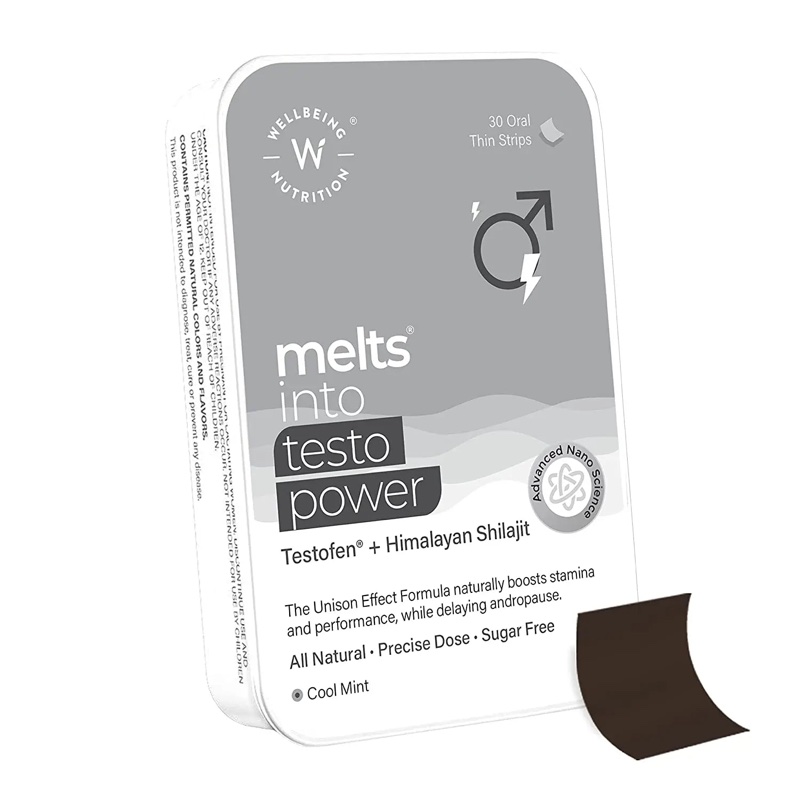 WELLBEING NUTRITION MELTS TESTO POWER ORAL STRIPS 30S (P1) 
