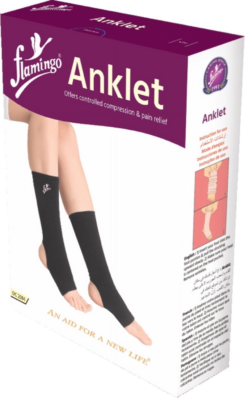 FLAMINGO ANKLET BLACK 2S (P1)-L