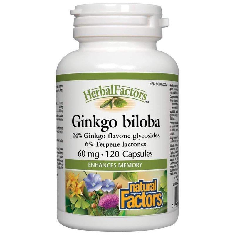NATURAL FACTORS GINKO BILOBA 60MG(P1) 