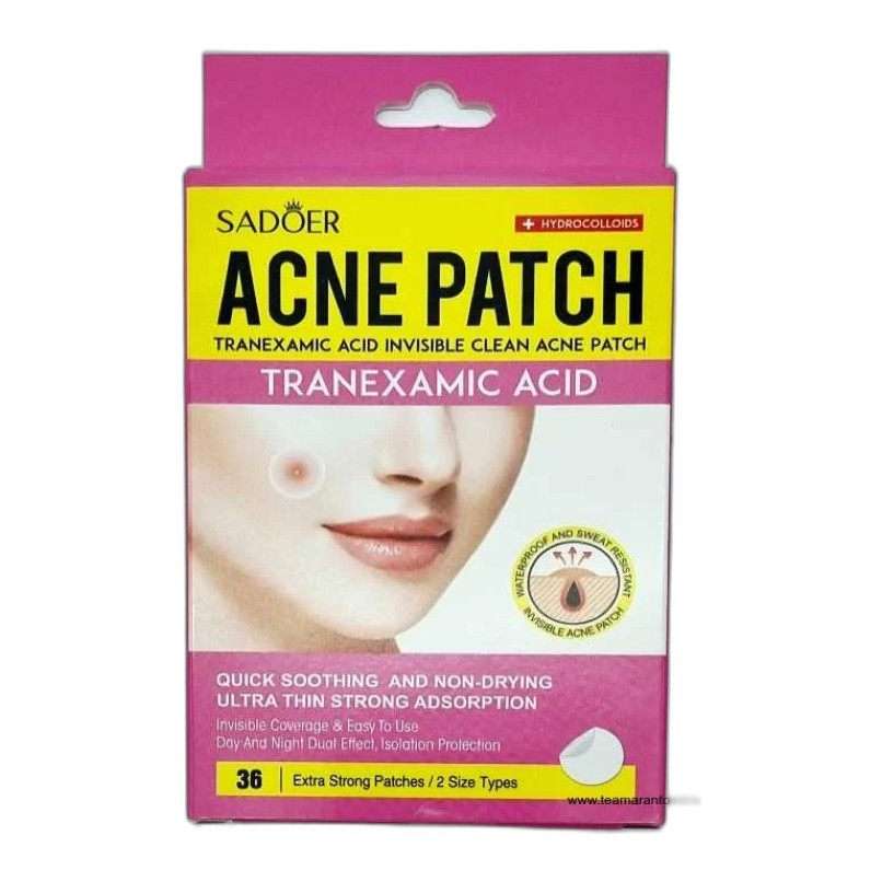 SADOER ACNE PATCHES (PINK) TRANEXAMIC 36s.
