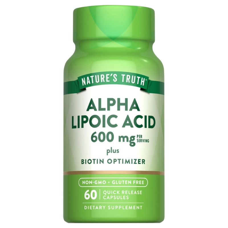  NATURES TRUTH ALPHA LIPOIC ACID 600MG+BIOTIN 60S(P1) 