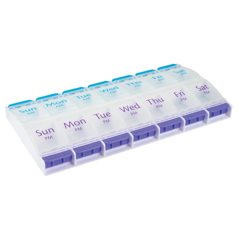 PILLBOX PUSHBUTTON XL 1WEEK