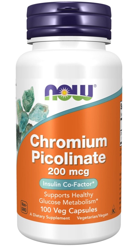 NOW CHROMIUM 200MCG 100'S(P1)