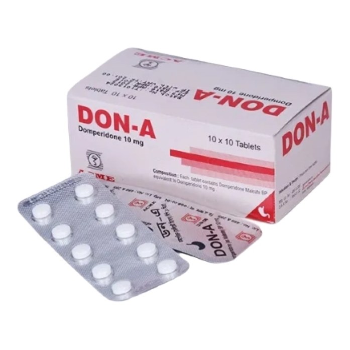 Don-A domperidone 10mg 100’s