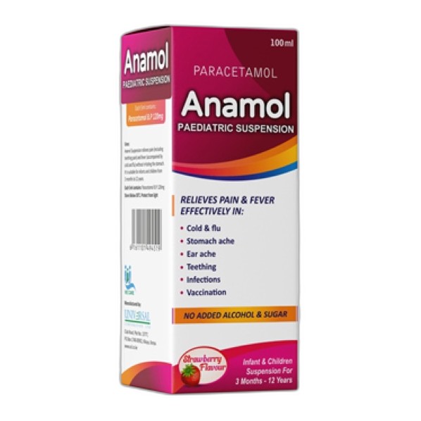 Anamol paediatric susp 100ml