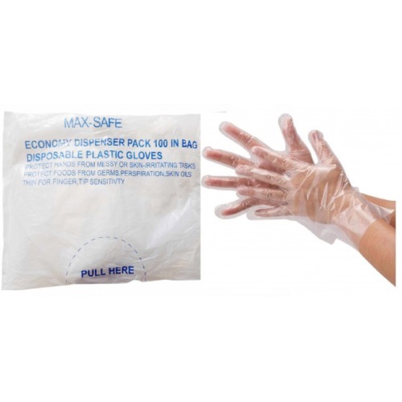 PLASTIC Disposable GLOVES 100S