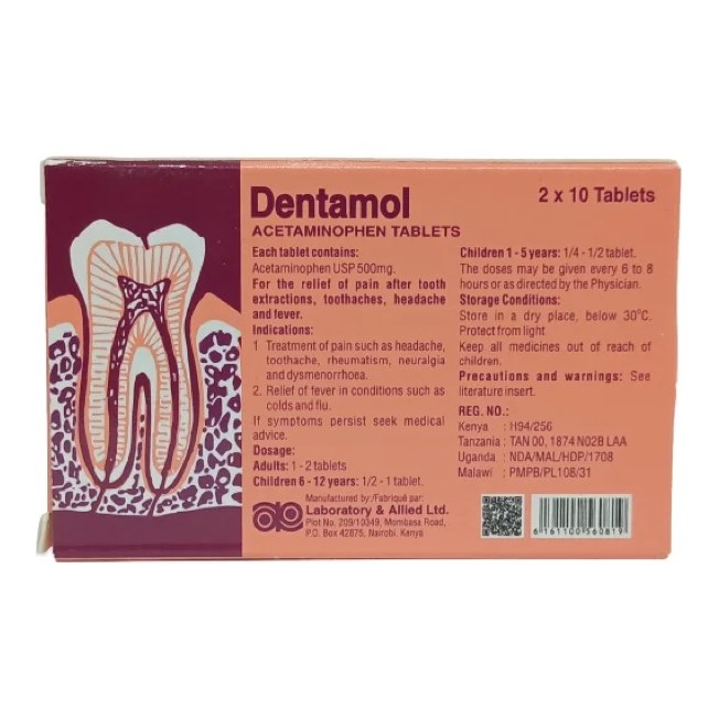 Dentamol 325/400 20s