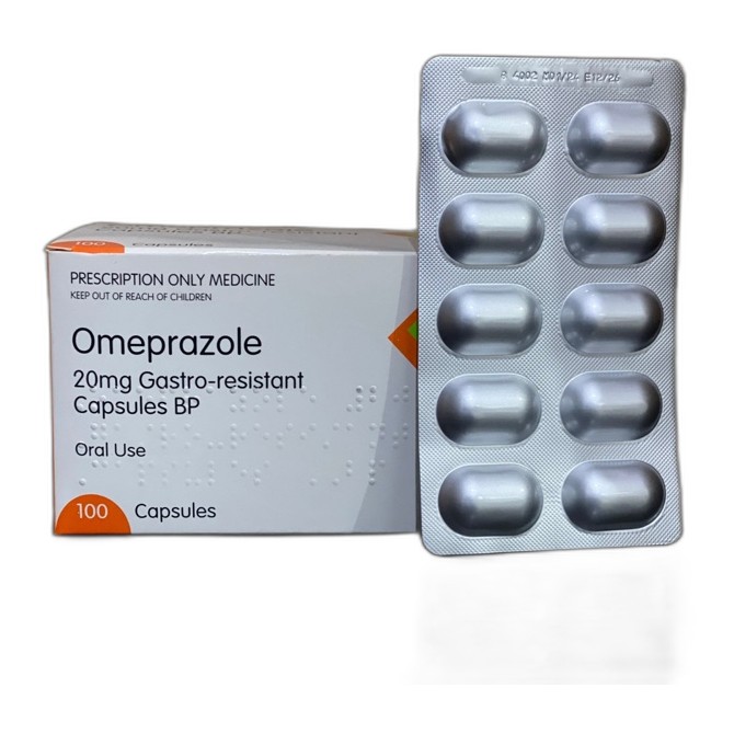 OMEPRAZOLE 20MG CAPS 100s GENERIC