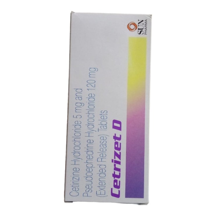 Cetrizet D 5mg/120mg 100s