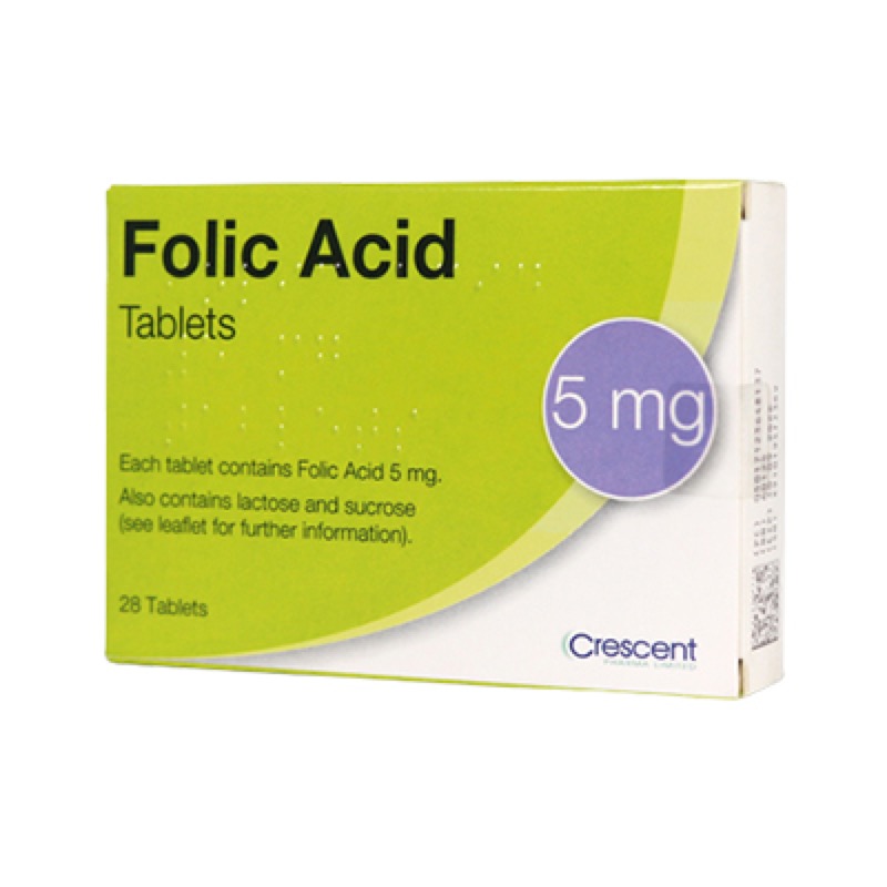FOLIC ACID 5MGS TABS 28'S (UK)