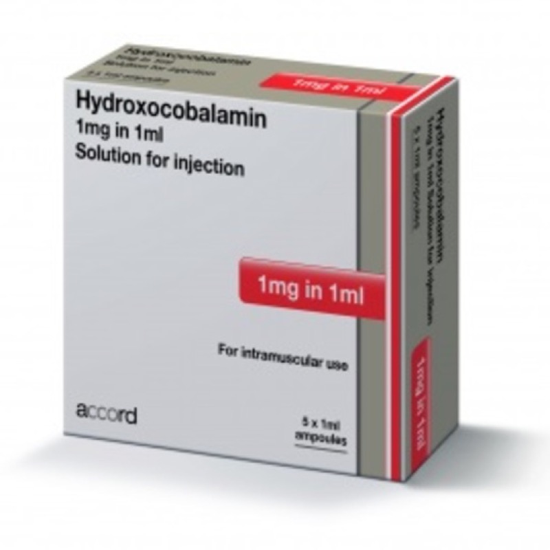 Hydroxocobalamin  1000mcg/ml 5's