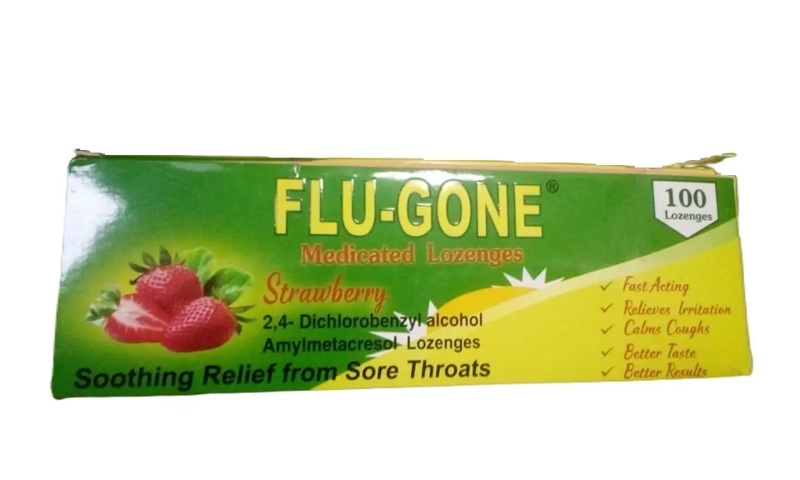 flugone lozenges strawberry 100S