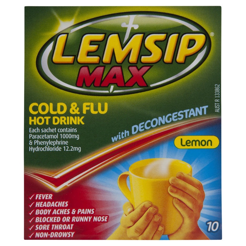 Lemsip max (Cold&Flu) lemon 10sachets