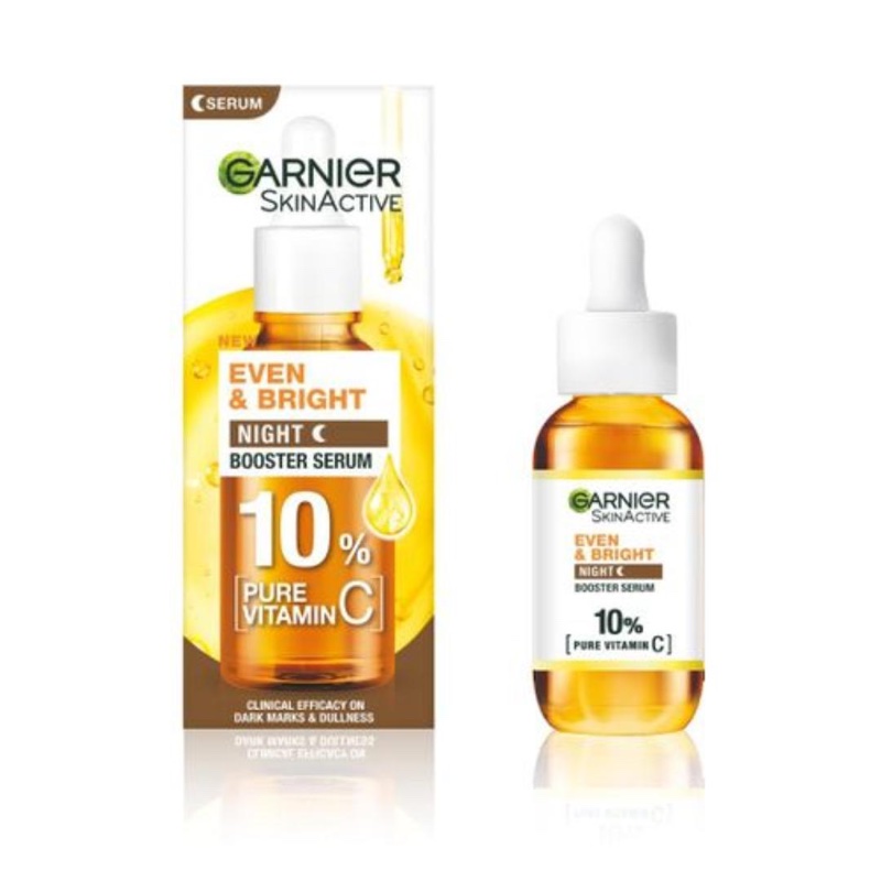 GARNIER EVEN & BRIGHT NIGHT BOOSTER SERUM PURE VITAMIN C 30ML