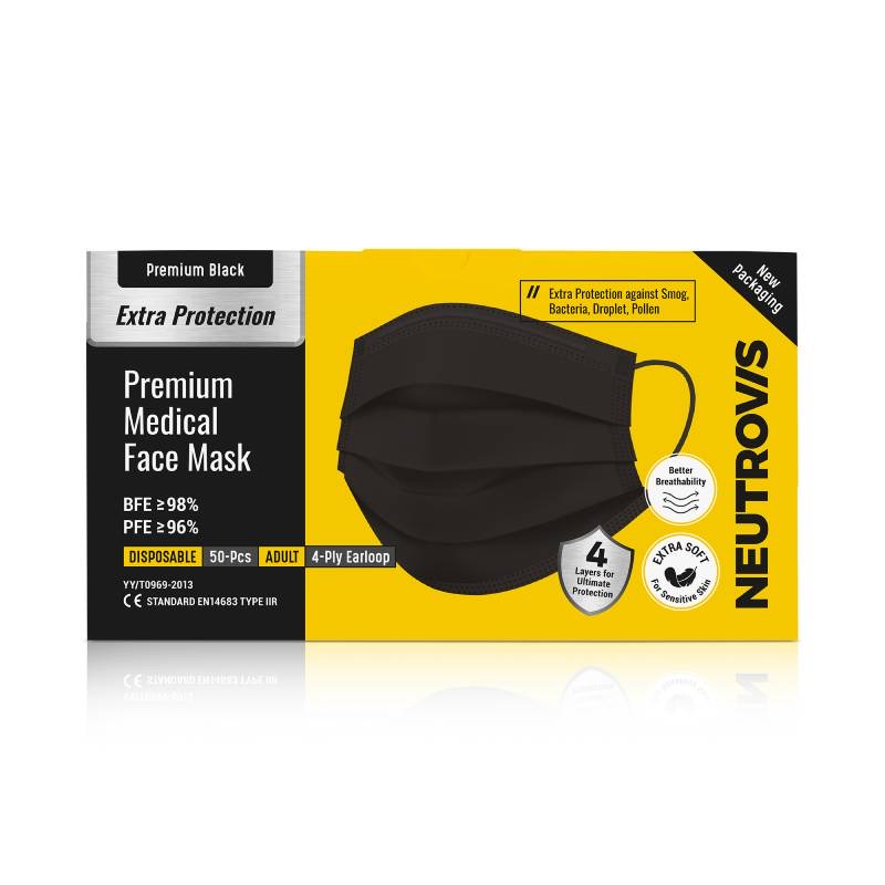 Face Mask 50s Black