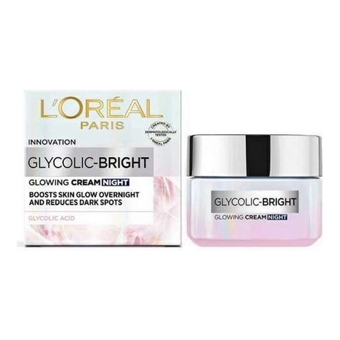 LOREAL GLYCOLIC BRIGHT GLOWING NIGHT CREAM 50ML