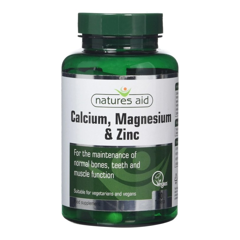 NATURES AID CALCIUM,MAGNESIUM & ZINC (SYNERGISTIC FORMULA)90's (P1)
