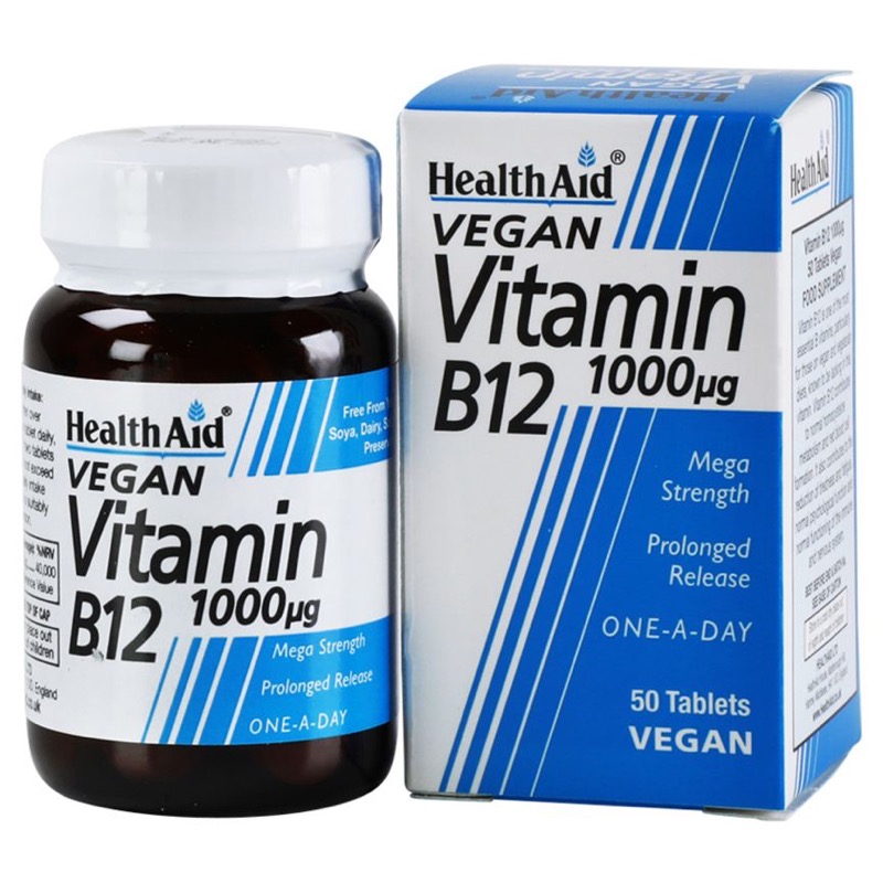 HEALTH AID VITAMIN B12 1000 UG 50'S (P1)