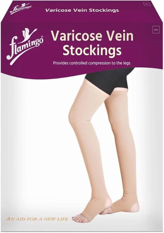 varicose vein stockings M FLAMINGO 2S THIGH 