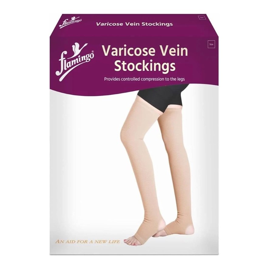varicose vein stockings L FLAMINGO ABOVE KNEE