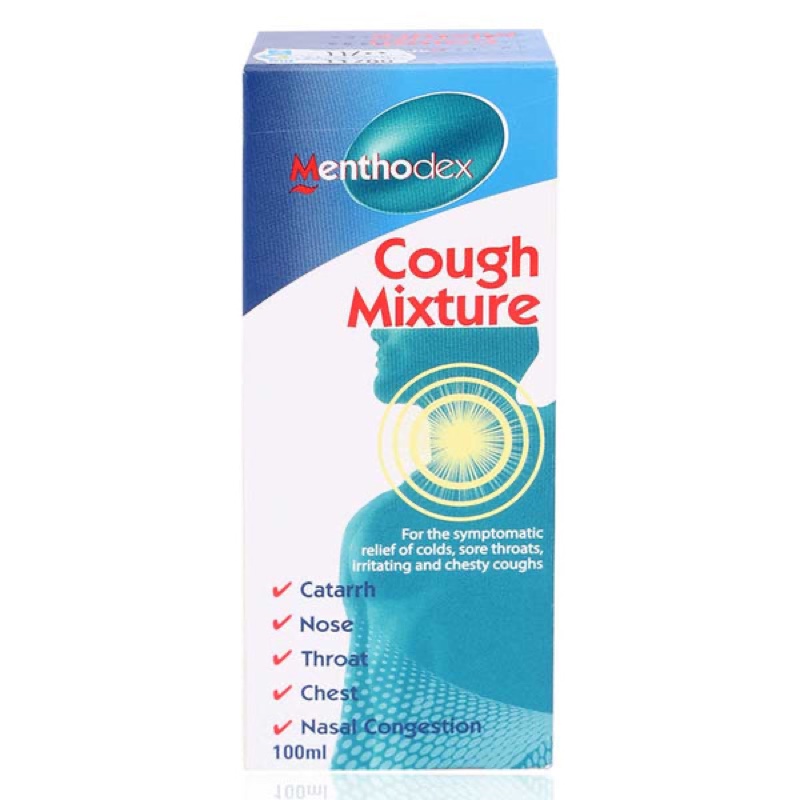 menthodex cough mixture 100mls