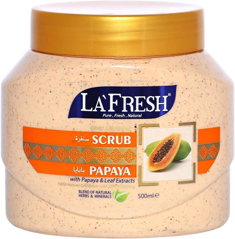 LA`FRESH FACE & BODY SCRUB(PAPAYA)500ML