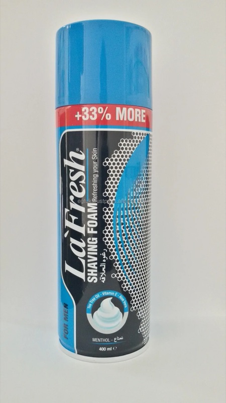 LA`FRESH MENTHOL SHAVING FOAM 400ML