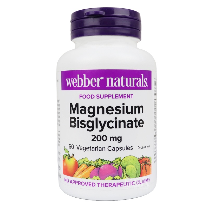 WEBBER NATURAL MAGNESIUM BISGLYCINATE 200MG 60S(P1)