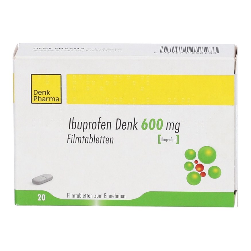 IBUPROFEN DENK 600 20S