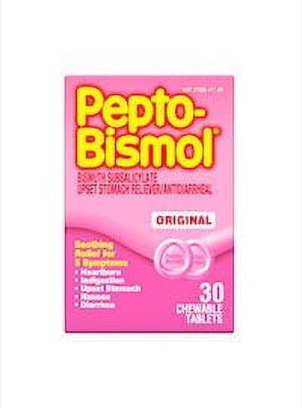 PEPTO BISMOL PINK BISMUTH TABS 30'S