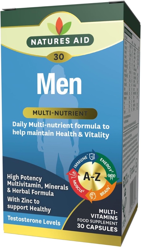 NATURES AID MEN'S MULTIVITAMINS & MINERALS COMPLEX 30S(P1)