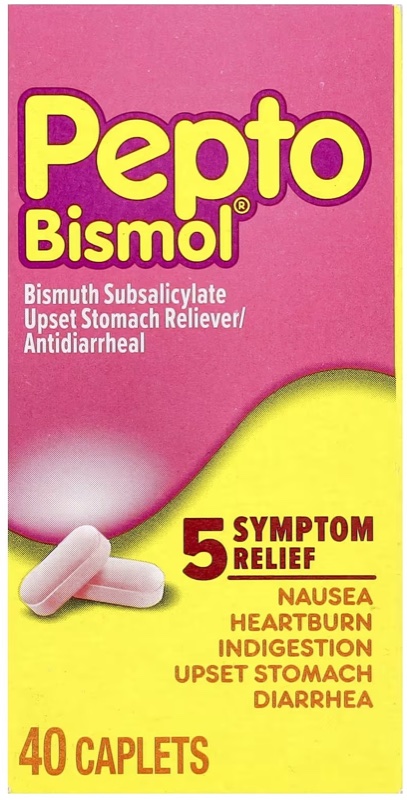 PEPTO BISMOL PINK BISMUTH 40S ANTIDIARRHEAL