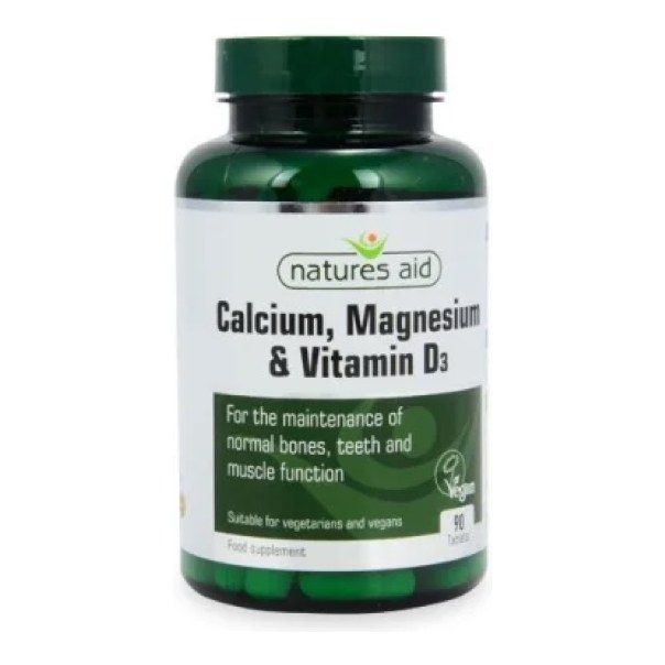 NATURES AID CALCIUM,MAGNESIUM,VITAMIN D3 90S(P1)