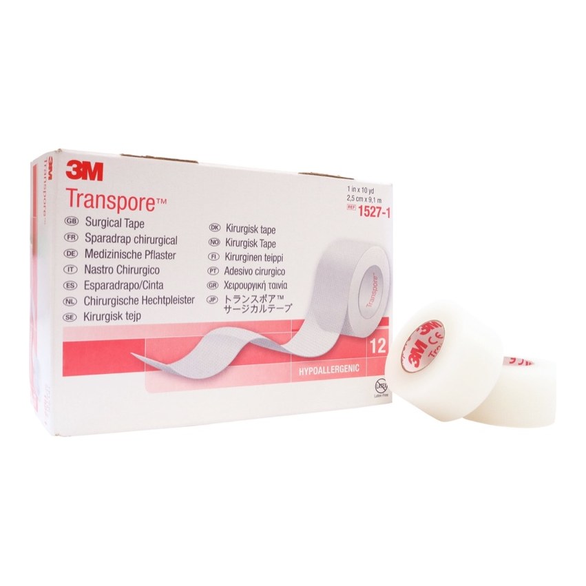 TRANSPORE TRANSPARENT SURGICAL TAPES 12S 1INCH