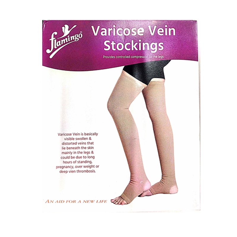 varicose vein stockings XL FLAMINGO (THIGH HIGH)